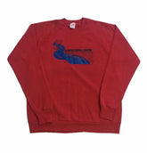 Vintage 90s Illinois River Correctional center USA souvenir red crew neck sweater size XL